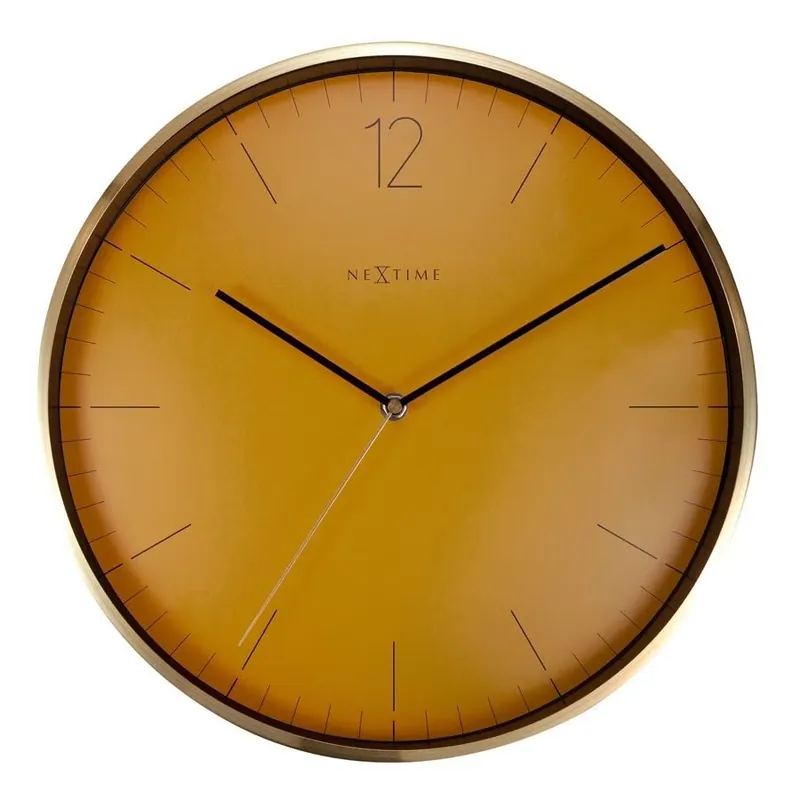 Bestseller Zegar ścienny (pomarańczowy) Essential Gold Nextime