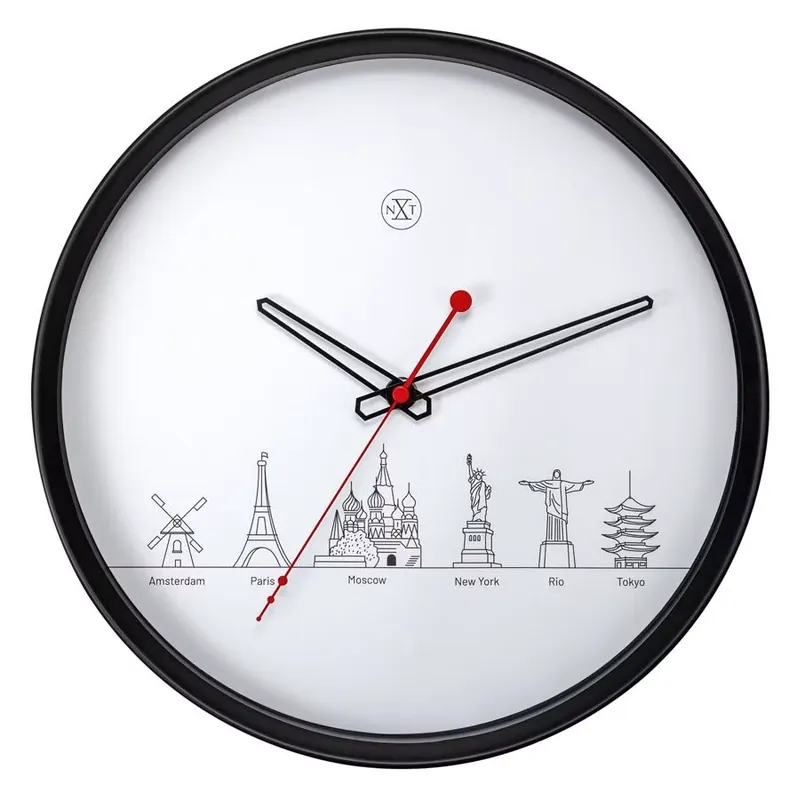 Zegar ścienny World Tour Nextime Zniżka