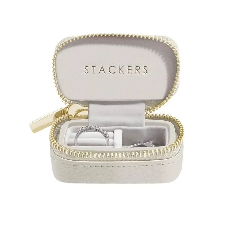 Nowy Etui podróżne na pierścionki (beżowe) Petite Stackers