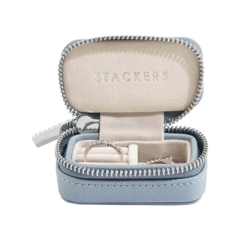 Oferta limitowana Etui podróżne na pierścionki (błękitny) Petite Stackers