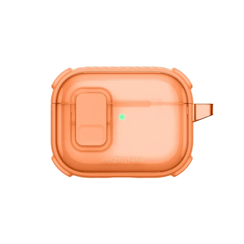AmazingThing ® Etui Do Airpods Pro 3 Titan Pro Pomarańcz Hurtownia Łatwy zwrot