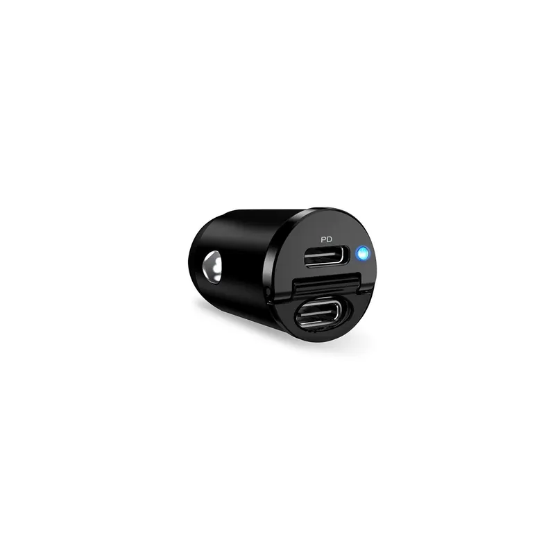 Ostatnie sztuki PURO ® Ładowarka Samochodowa 2 X Usb-C 30W Pd Czarna Hurtownia Dropshipping