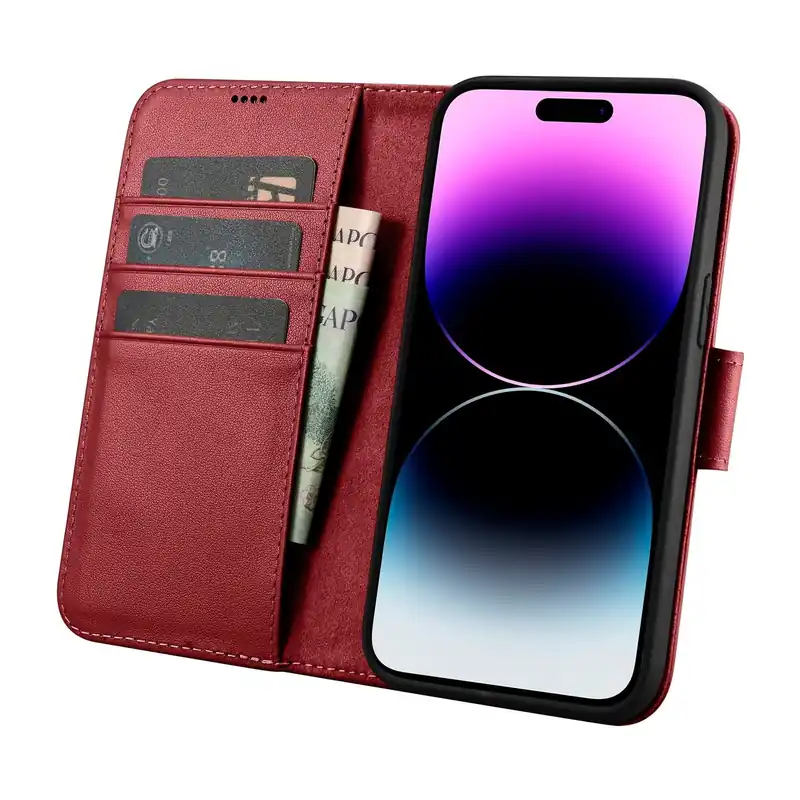 Bestseller ICARER ® 2W1 Etui Skórzany Pokrowiec Z Klapką Iphone 14 Pro Max Hurtownia Sklep