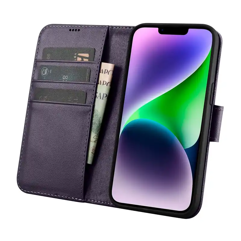 Zamów teraz ICARER ® 2W1 Etui Skórzany Pokrowiec Z Klapką Iphone 14 Hurtownia Sklep