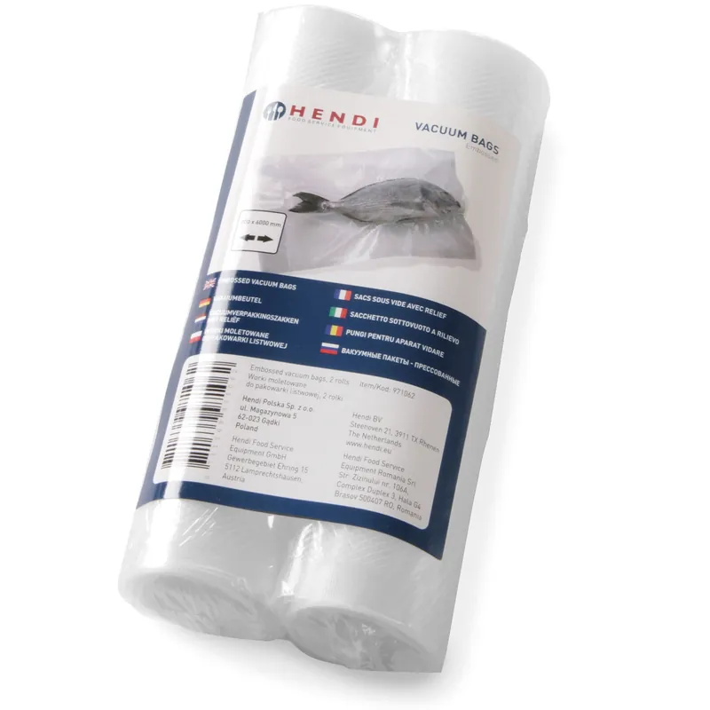HENDI ® Worki Moletowane Do Zgrzewarek Listwowych 300x6000 2 Rolki 297476 Sklep Ekspresowa dostawa