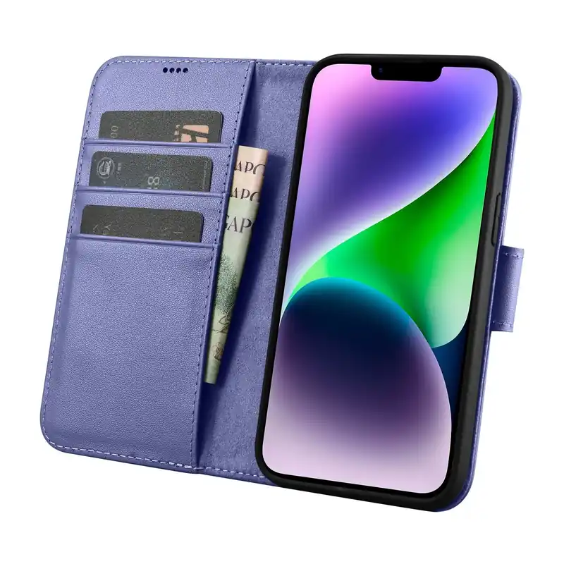 Rabat ICARER ® 2W1 Etui Skórzany Pokrowiec Z Klapką Iphone 14 Hurtownia Sklep