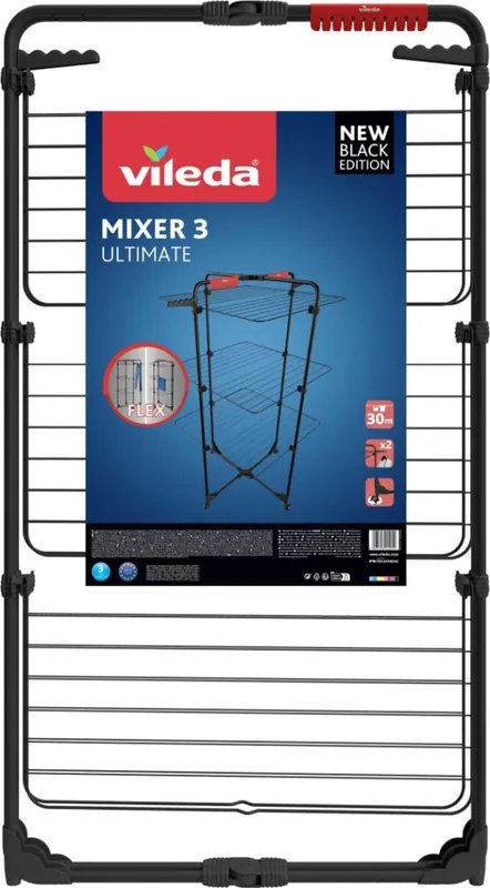 Vileda Suszarka Na Bieliznę Mixer 3 Ultimate Czarna 174077 IT.. Wysoka jakość