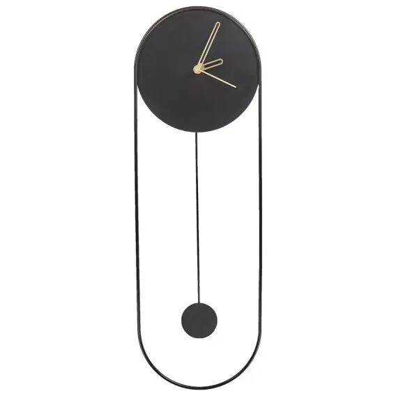Wyjątkowa oferta Zegar ścienny SALVAN 20 cm Metal Czarny Lumarko