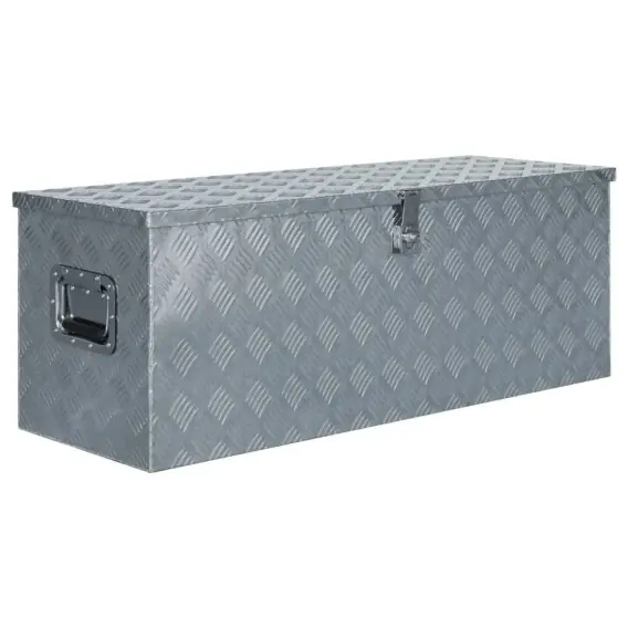 Wybór klientów Aluminiowa skrzynia, 110,5 x 38,5 x 40 cm, srebrna Lumarko! - Hurtownia wielobranżowa Lumarko