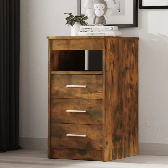 Komoda, przydymiony dąb, 40x50x76 cm, materiał drewnopochodny Lumarko! - Hurtownia wielobranżowa Lumarko Nowość