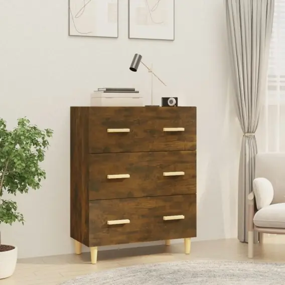 Komoda, przydymiony dąb, 70x34x90 cm, materiał drewnopochodny Lumarko! - Hurtownia wielobranżowa Lumarko Wyjątkowa oferta