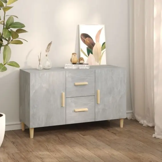Bestseller Komoda, szarość betonu, 100x36x60 cm, materiał drewnopochodny Lumarko! - Hurtownia wielobranżowa Lumarko