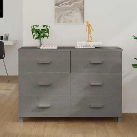 Hit cenowy Komoda, jasnoszara, 113x40x80 cm, drewno sosnowe Lumarko! - Hurtownia wielobranżowa Lumarko