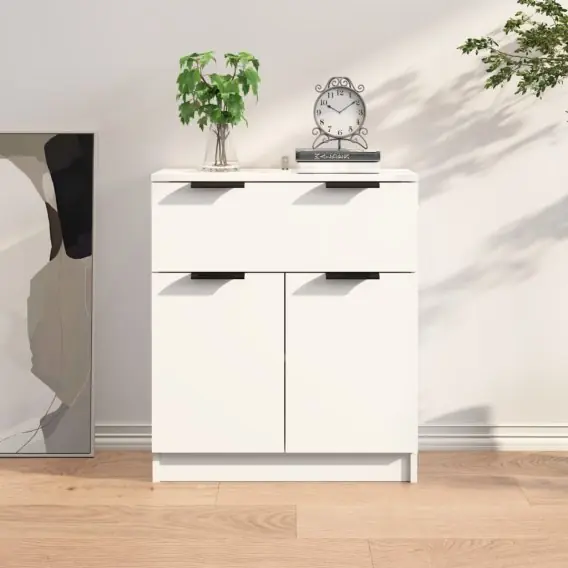Zniżka Komoda, biała, 60x30x70 cm, materiał drewnopochodny Lumarko! - Hurtownia wielobranżowa Lumarko