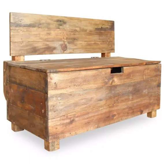 Ławka z drewna odzyskanego, 86 x 40 x 60 cm Lumarko! - Hurtownia wielobranżowa Lumarko Bezpieczna płatność