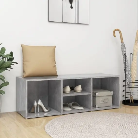 Ostatnie sztuki Ławka z miejscem na buty, szarość betonu, 105x35x35 cm, płyta Lumarko! - Hurtownia wielobranżowa Lumarko