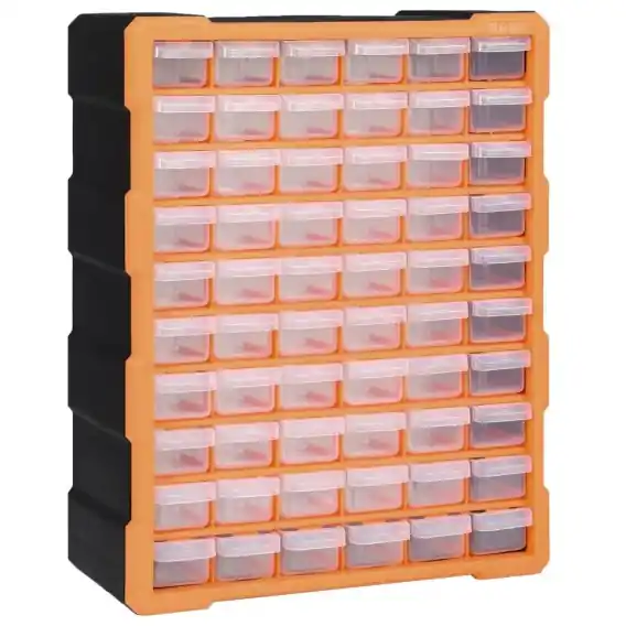 Organizer z 60 szufladkami, 38x16x47,5 cm Lumarko! - Hurtownia wielobranżowa Lumarko Hit sprzedaży