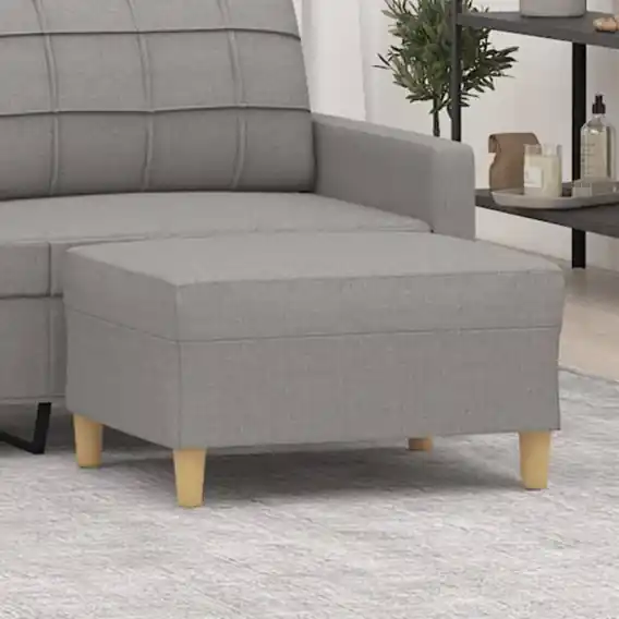 Oferta limitowana Podnóżek, jasnoszary, 70x55x41 cm, tapicerowany tkaniną Lumarko! - Hurtownia wielobranżowa Lumarko