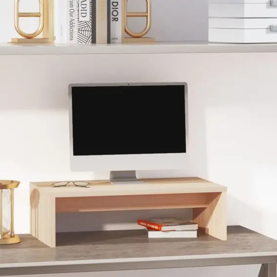 Bezpieczna płatność Podstawka na monitor, 50x27x15 cm, lite drewno sosnowe Lumarko! - Hurtownia wielobranżowa Lumarko
