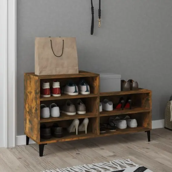 Półka na buty, przydymiony dąb, 102x36x60 cm Lumarko! - Hurtownia wielobranżowa Lumarko Kup online