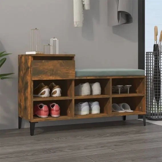 Hit cenowy Półka na buty, przydymiony dąb, 102x36x60 cm Lumarko! - Hurtownia wielobranżowa Lumarko