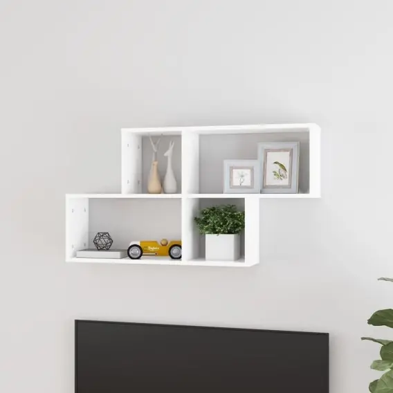 Rabat Półka ścienna, biała, 100x18x53 cm, płyta wiórowa Lumarko! - Hurtownia wielobranżowa Lumarko
