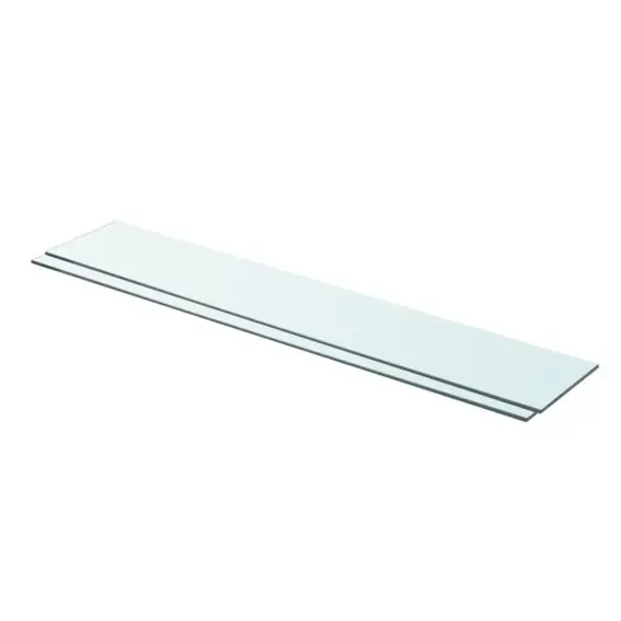 Półki, 2 szt., panel z bezbarwnego szkła, 90 x 15 cm Lumarko! - Hurtownia wielobranżowa Lumarko Wybór klientów