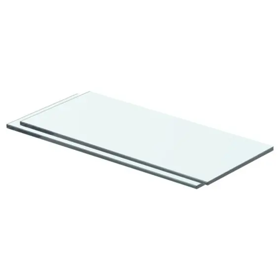 Półki, 2 szt., panel z przezroczystego szkła, 40 x 12 cm Lumarko! - Hurtownia wielobranżowa Lumarko Hit cenowy