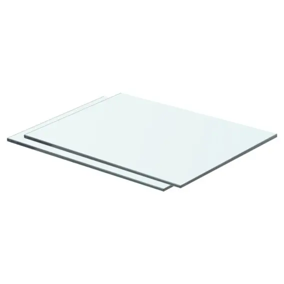 Oferta limitowana Półki, 2 szt., panel z przezroczystego szkła, 40 x 25 cm Lumarko! - Hurtownia wielobranżowa Lumarko