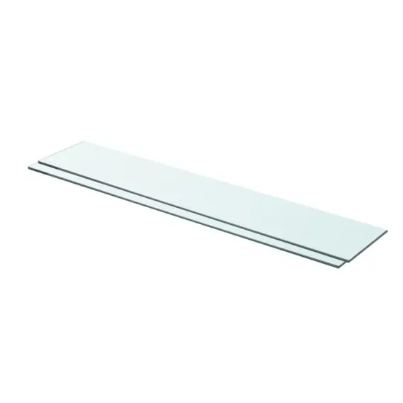 Szybka dostawa Półki, 2 szt., panel z przezroczystego szkła, 80 x 15 cm Lumarko! - Hurtownia wielobranżowa Lumarko