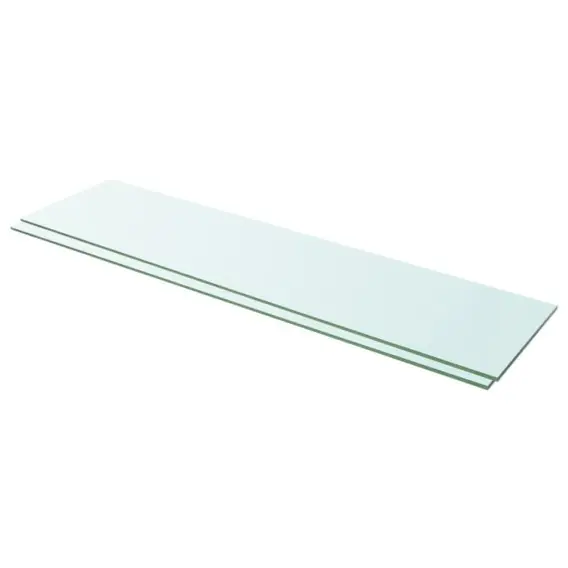 Nowy Półki, 2 szt., szklany, przezroczysty panel, 100 x 25 cm Lumarko! - Hurtownia wielobranżowa Lumarko