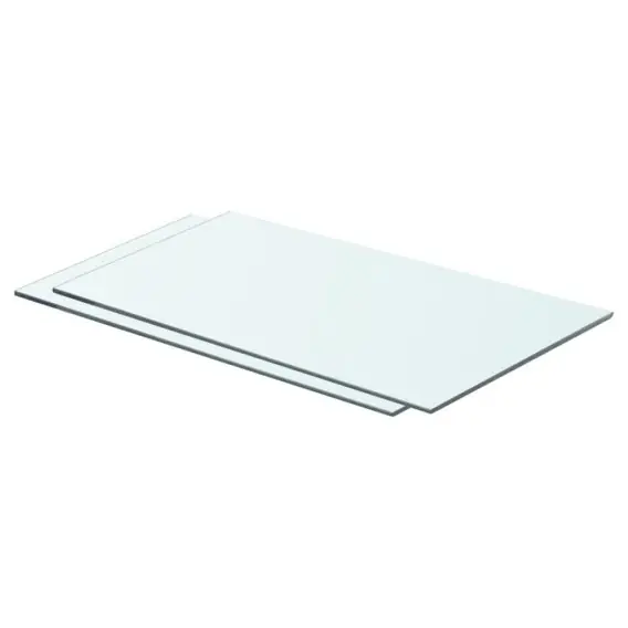 Szybka dostawa Półki, 2 szt., szklany, przezroczysty panel, 60 x 30 cm Lumarko! - Hurtownia wielobranżowa Lumarko