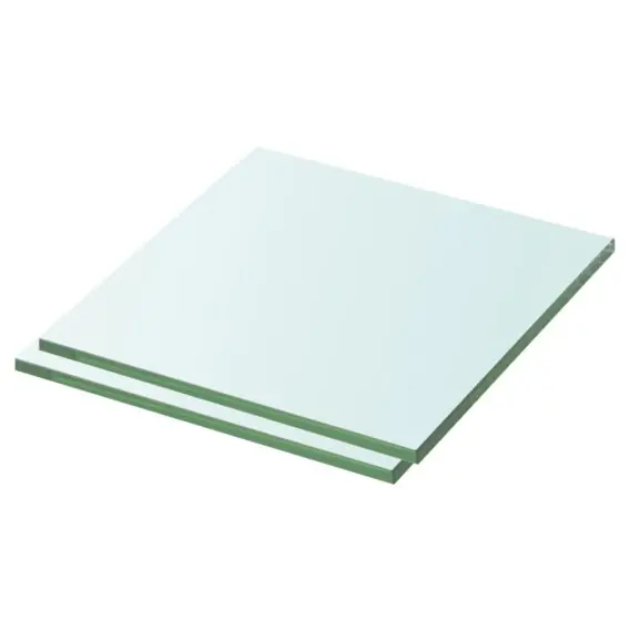 Półki, 2 szt., panel z bezbarwnego szkła, 30 x 30 cm Lumarko! - Hurtownia wielobranżowa Lumarko Darmowy zwrot