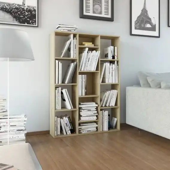 Wyprzedaż Przegroda/regał na książki, dąb sonoma, 100x24x140 cm Lumarko! - Hurtownia wielobranżowa Lumarko