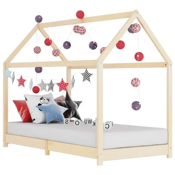 Promocja Rama łóżka dziecięcego, lite drewno sosnowe, 90 x 200 cm Lumarko! - Hurtownia wielobranżowa Lumarko