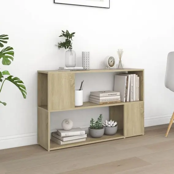 Oferta czasowa Regał na książki, dąb sonoma, 100x24x63 cm, płyta wiórowa Lumarko! - Hurtownia wielobranżowa Lumarko
