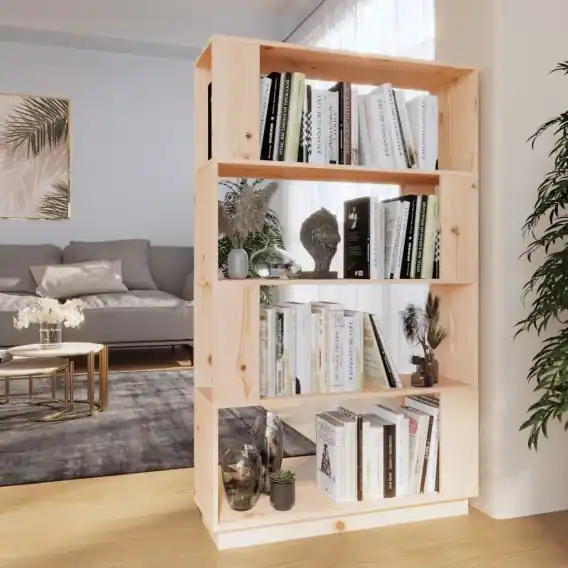 Oferta Regał na książki/przegroda, 80x25x132 cm, lite drewno sosnowe Lumarko! - Hurtownia wielobranżowa Lumarko