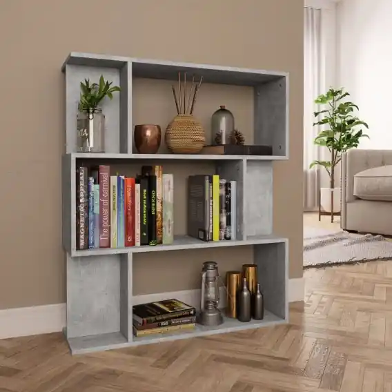 Regał na książki/przegroda, betonowy szary, 80x24x96 cm Lumarko! - Hurtownia wielobranżowa Lumarko Obniżka ceny