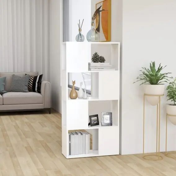 Regał na książki/przegroda, biały, 60x24x124,5 cm, płyta Lumarko! - Hurtownia wielobranżowa Lumarko Oferta limitowana