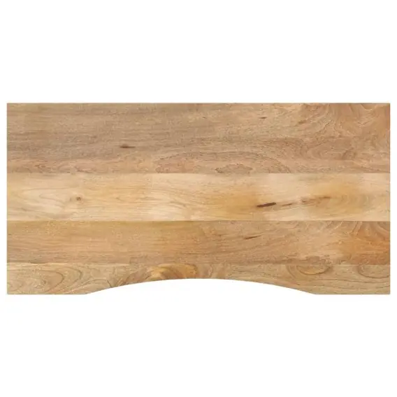 Blat biurka, z wycięciem, 120x50x2,5 cm, surowe drewno mango Lumarko! - Hurtownia wielobranżowa Lumarko Łatwy zwrot