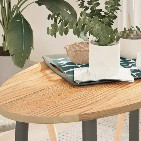 Blat do stołu, 100x50x2 cm, lite drewno dębowe, owalny Lumarko! - Hurtownia wielobranżowa Lumarko Szybka dostawa