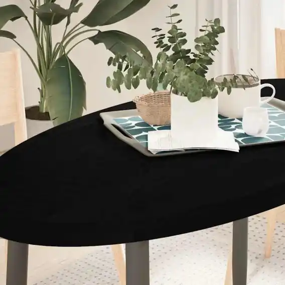 Rabat Blat do stołu, brązowy, 120x60x4 cm, lite drewno dębowe, owalny Lumarko! - Hurtownia wielobranżowa Lumarko