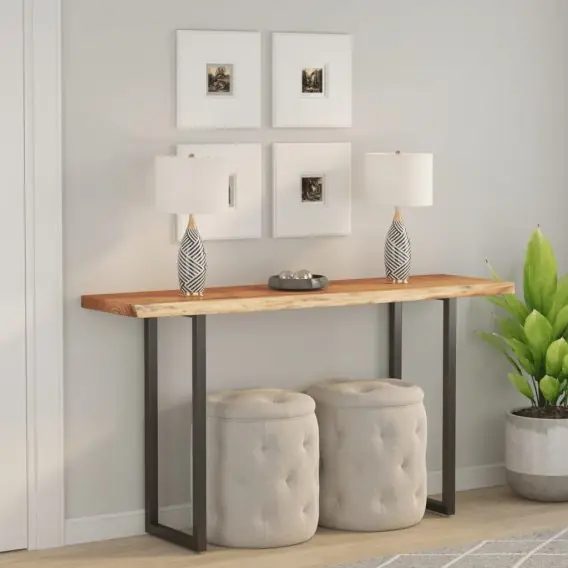 Blat do stołu, 160x40x2,5cm, drewno akacjowe, naturalna krawędź Lumarko! - Hurtownia wielobranżowa Lumarko Oferta czasowa