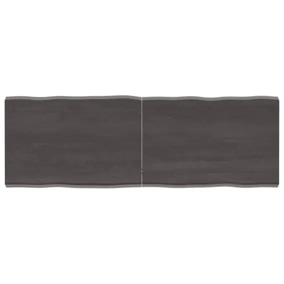 Blat stołu, ciemnoszary, 120x40x4 cm, dąb z naturalną krawędzią Lumarko! - Hurtownia wielobranżowa Lumarko Nowy