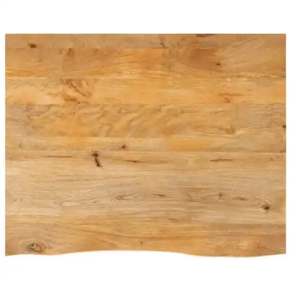 Blat stołu z naturalną krawędzią, 90x80x2,5 cm, drewno mango - Hurtownia wielobranżowa Lumarko Bestseller