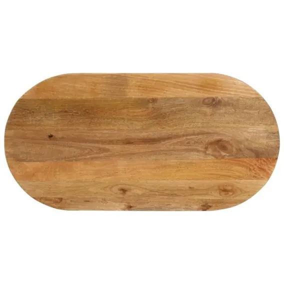 Cena promocyjna Blat stołu, 110x40x2,5 cm, owalny, lite drewno mango Lumarko! - Hurtownia wielobranżowa Lumarko
