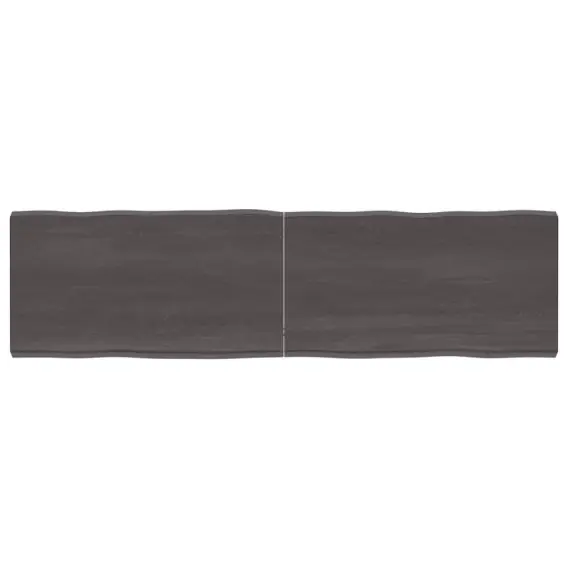 Blat stołu, ciemnoszary, 180x50x6 cm, dąb z naturalną krawędzią Lumarko! - Hurtownia wielobranżowa Lumarko Dostępne od ręki