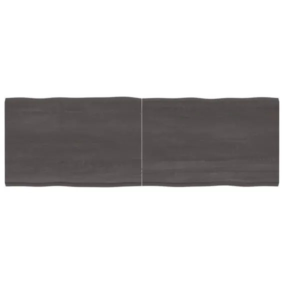 Blat stołu, ciemnoszary, 180x60x4 cm, dąb z naturalną krawędzią Lumarko! - Hurtownia wielobranżowa Lumarko Bezpieczna płatność