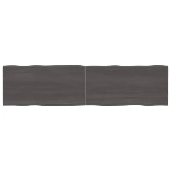 Blat stołu, ciemnoszary, 200x50x6 cm, dąb z naturalną krawędzią Lumarko! - Hurtownia wielobranżowa Lumarko Najlepsza cena