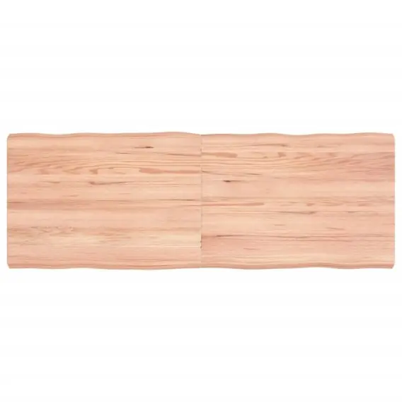 Blat stołu, jasny brąz, 140x50x6 cm, dąb z naturalną krawędzią Lumarko! - Hurtownia wielobranżowa Lumarko Dostępne od ręki